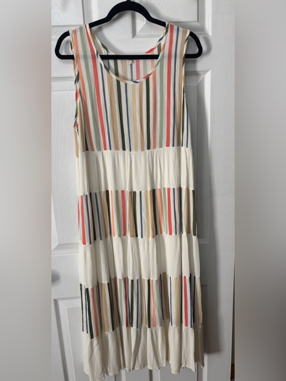 Kate And Sam Womens Flowy Maxi Dress Size XXL/2X Cottage Sleeveless Rayon Lined